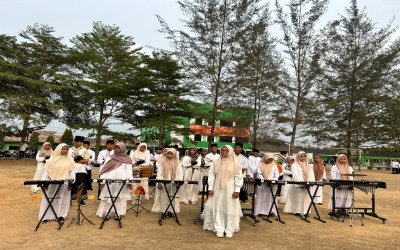 Marching Band Gema Persada MAN 1 Pangkalpinang Dipercaya Jadi Korsik Upacara Hari Santri Nasional 2026