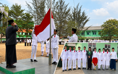 Paskibraka MAN 1 Pangkalpinang Bertugas sebagai Pengibar Bendera pada Upacara Hari Santri Nasional 2026
