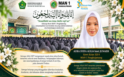 MAN 1 Pangkalpinang Gelar Doa Bersama untuk Almarhumah Aura Syifa Aulia