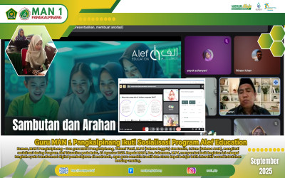 Guru MAN 1 Pangkalpinang Ikuti Sosialisasi Program Alef Education