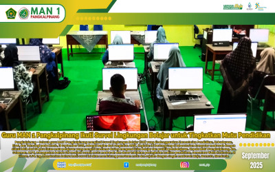 Guru MAN 1 Pangkalpinang Ikuti Survei Lingkungan Belajar untuk Tingkatkan Mutu Pendidikan